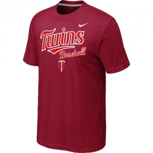 Nike MLB Minnesota Twins 2014 Home Practice T-Shirt - Red