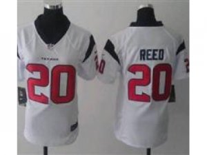 Nike Women Houston Texans #20 Ed Reed White Jerseys