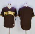 San Diego Padres Blank Brown New Cool Base Stitched Baseball Jersey