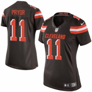 Women\'s Nike Cleveland Browns #11 Terrelle Pryor Limited Brown Team Color NFL Jersey