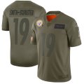 Nike Steelers #19 JuJu Smith-Schuster 2019 Olive Salute To Service Limited Jersey
