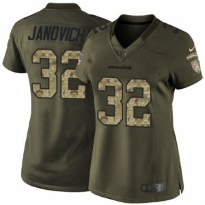 Women\'s Nike Denver Broncos #32 Andy Janovich Limited Green Salute to Service NFL Jersey