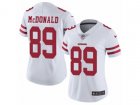 Women Nike San Francisco 49ers #89 Vance McDonald Vapor Untouchable Limited White NFL Jersey