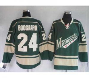 nhl minnesota wild #24 boogaard green