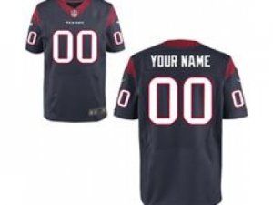 Men\'s Nike Houston Texans Customized Elite Team Color Jerseys