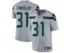 Mens Nike Seattle Seahawks #31 Kam Chancellor Vapor Untouchable Limited Grey Alternate NFL Jersey
