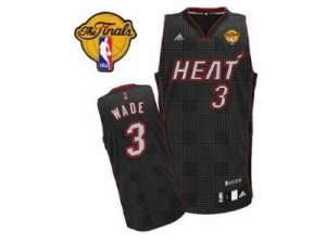 nba miami heat #3 wade black fashion[2013 finals]