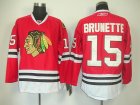 nhl chicago blackhawks #15 brunette red