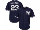 Youth New York Yankees #23 Don Mattingly Navy blue Cool Base Stitched MLB Jersey