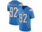 Nike Los Angeles Chargers #92 Brandon Mebane Vapor Untouchable Limited Electric Blue Alternate NFL Jersey