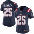 Women's Nike New England Patriots #25 Bishop Sankey Limited Navy Blue Rush NFL Jersey