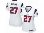 Women Nike Houston Texans #27 Jose Altuve Game White NFL Jersey