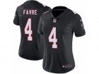 Women Nike Atlanta Falcons #4 Brett Favre Limited Black Alternate NFL Jersey