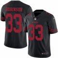 Youth Nike San Francisco 49ers #33 Rashard Robinson Limited Black Rush NFL Jersey