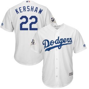 Los Angeles Dodgers #22 Clayton Kershaw White 2017 World Series Bound Cool Base Player Jersey