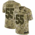 Mens Nike Denver Broncos #55 Bradley Chubb Limited Camo 2018 Salute to Service NFL Jersey