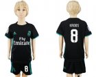 2017-18 Real Madrid 8 KROOS Away Youth Soccer Jersey