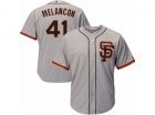 Youth Majestic San Francisco Giants #41 Mark Melancon Replica Grey Road 2 Cool Base MLB Jersey