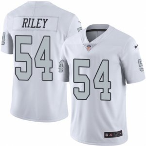 Mens Nike Oakland Raiders #54 Perry Riley Limited White Rush NFL Jersey