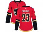 Women Adidas Calgary Flames #23 Sean Monahan Red Home Authentic Stitched NHL Jersey