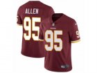 Mens Nike Washington Redskins #95 Jonathan Allen Vapor Untouchable Limited Burgundy Red Team Color NFL Jersey