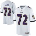 Mens Nike Baltimore Ravens #72 Alex Lewis Limited White NFL Jersey