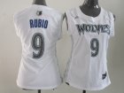 women nba jerseys minnesota timberwolves #9 rubio white