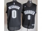 nba oklahoma city thunder #0 westbrook black[2013 new]