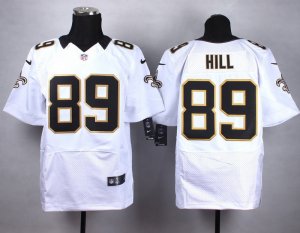 Nike New Orleans Saints #89 Josh Hill white Jerseys(Elite)