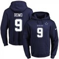 Nike Dallas Cowboys #9 Tony Romo Navy Blue Name & Number Pullover NFL Hoodie