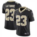 Nike Saints #23 Marshon Lattimore Black Vapor Untouchable Limited Jersey