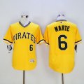 Pittsburgh Pirates #6 Starling Marte Gold Flexbase Authentic Collection Stitched MLB Jersey