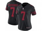 Women Nike San Francisco 49ers #7 Colin Kaepernick Vapor Untouchable Limited Black NFL Jersey