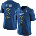 Mens Nike Atlanta Falcons #2 Matt Ryan Limited Blue 2017 Pro Bowl NFL Jersey