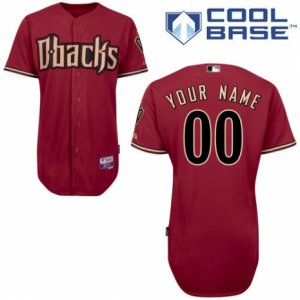 Womens Majestic Arizona Diamondbacks Customized Authentic Red Alternate Cool Base MLB Jersey