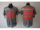 Nike NFL San Francisco 49ers #53 Navorro Bowman Grey Jerseys(Shadow Elite)