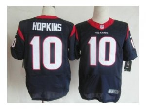 Nike NFL Houston Texans #10 DeAndre Hopkins Blue Jerseys(Elite)