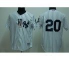 New York Yankees #20 Posada 2009 world series patchs white