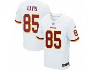 Mens Nike Washington Redskins #85 Vernon Davis Elite White NFL Jersey