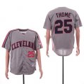 Indians #25 Jim Thome Gray Turn Back The Clock Jersey