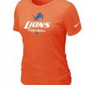 Women Detroit Lions Orange T-Shirt