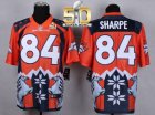 Nike Denver Broncos #84 Shannon Sharpe Orange Super Bowl 50 Men Stitched NFL Elite Noble Fashion Jersey