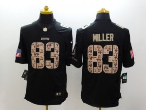 Nike Pittsburgh Steelers #83 Heath Miller black Salute to Service Jerseys(Limited)