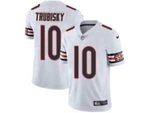 Mens Nike Chicago Bears #10 Mitchell Trubisky Vapor Untouchable Limited White NFL Jersey