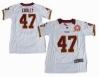 2012 Nike Washington Redskins #47 Chris Cooley white ELITE 80TH Anniversary patch Jersey