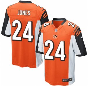 Men\'s Nike Cincinnati Bengals #24 Adam Jones Game Orange Alternate NFL Jersey