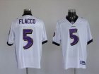 nfl baltimore ravens #5 flacco white