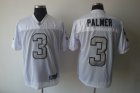 nfl oakland raiders #3 palmer white(grey number)