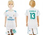 2017-18 Real Madrid 13 K.CASILLA Home Youth Soccer Jersey