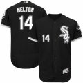 Men's Majestic Chicago White Sox #14 Bill Melton Black Flexbase Authentic Collection MLB Jersey